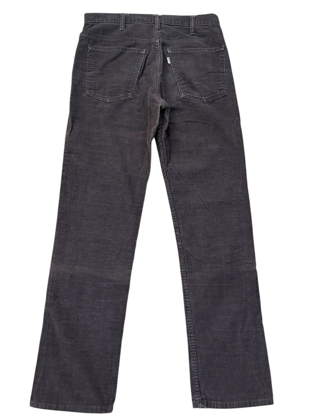 VTG 1981 Levi's 519 Corduroy Pants Gray White Tab Slim Straight 32x32 Fits 30x31 - Picture 2 of 15